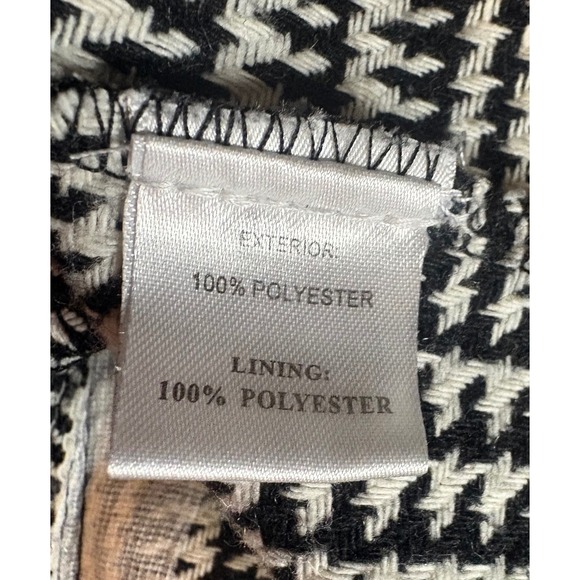 Pink Diamond Womens Black White Glen Plaid Double Breasted Blazer Size 10 - Picture 5 of 6